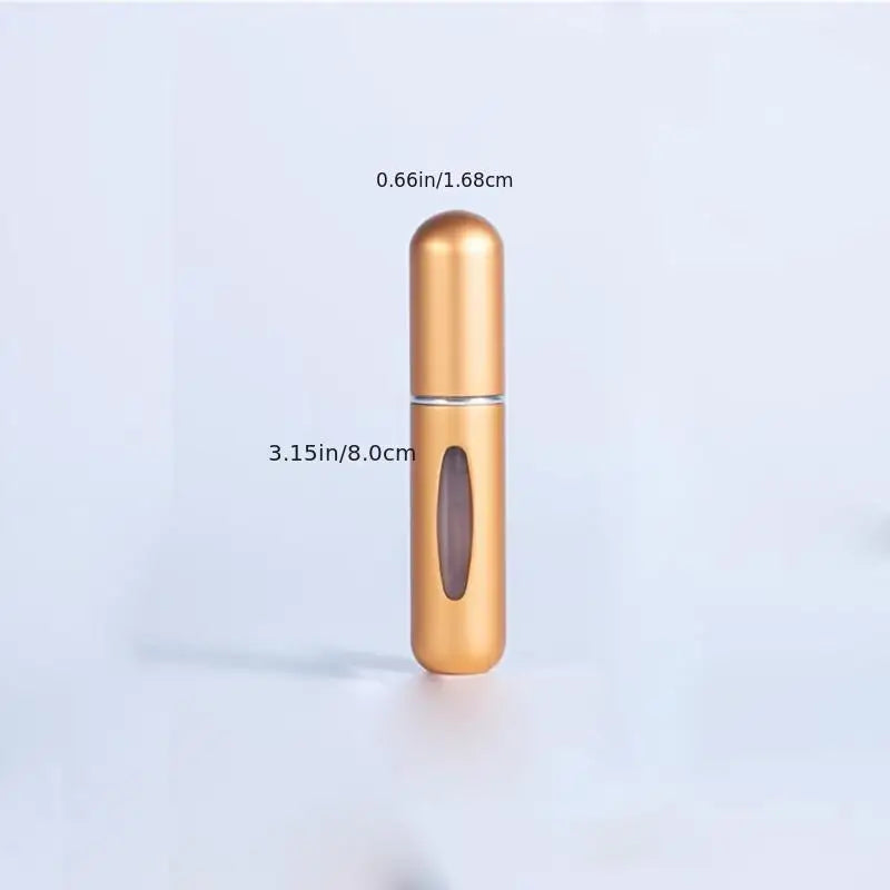 5 Pieces 5 ml Mini Refillable Perfume Sprayer Aluminum Perfume Bottle Portable Perfume Spray Bottle Travel Perfume Mini Bottle
