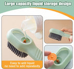 1/2PCS Multifunction Cleaning Shoe Brush Soft Automatic Liquid Shoe Brush Long Handle Clothes Soap Brush With Hook Clean Tool