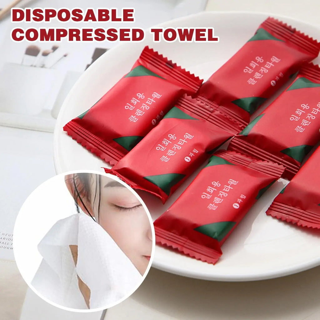 1/10/20/50/100pcs Disposable Compressed Towel Portable Travel Quick-Drying Thickened Towels Makeup Remover Facial Cleanser Towel