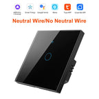 1 2 3 4 Gang WiFi RF 433mhz Touch Wall Light Smart Wireless with Switch Button 220V with no Neutral EU Tuya Alexa Google