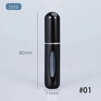 1/5/10PCS 5ml Portable Perfume Atomizer Mini Perfume Bottle Sample Spray Bottling Dispenser Cosmetics Travel Container