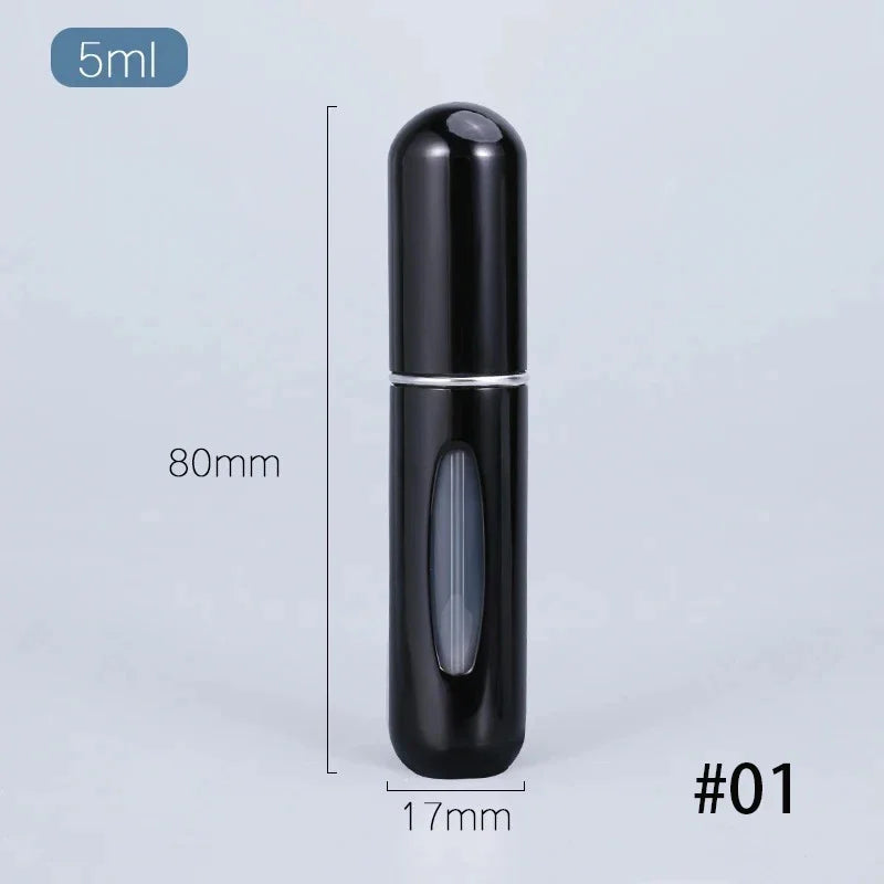 1/5/10PCS 5ml Portable Perfume Atomizer Mini Perfume Bottle Sample Spray Bottling Dispenser Cosmetics Travel Container